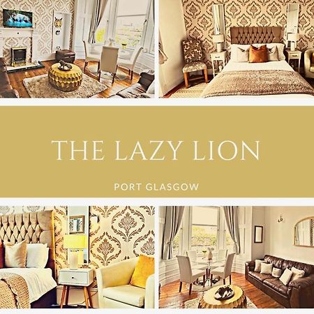The Lazy Lion - Spacious 2 Bedroom - Town Centre Holiday Home Apartment Port Glasgow Eksteriør bilde